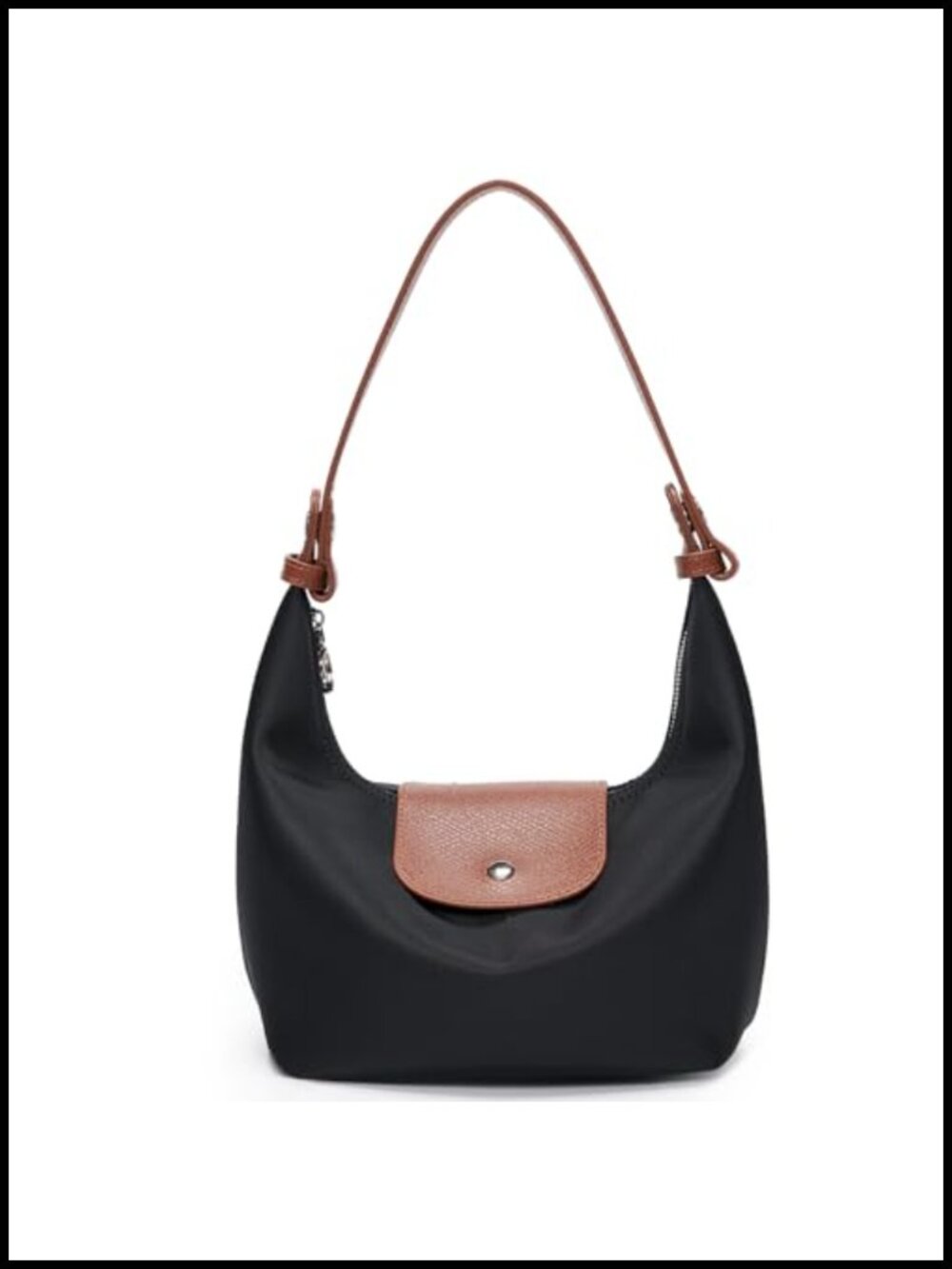 Mini Nylon Crossbody Bag Convertible Crescent Shoulder Purse 3-Way
